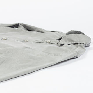 Xacus Graphite Dyed Button Up Shirt - Grey, Cotton - View 8