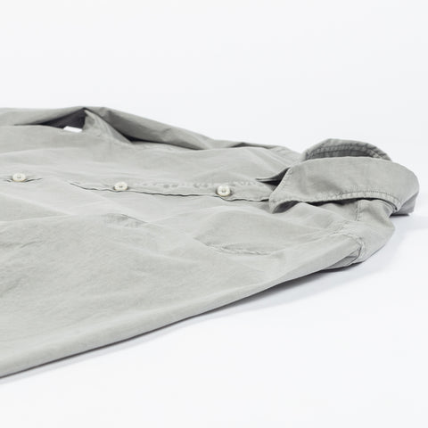 Xacus Graphite Dyed Button Up Shirt - Grey, Cotton - View 8