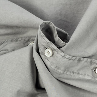 Xacus Graphite Dyed Button Up Shirt - Grey, Cotton - Alternate View