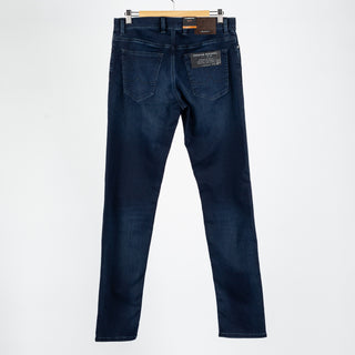 Alberto Navy Pipe 1563 Pipe Denim - Cotton, Denim, Polyester - View 5