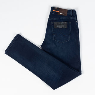Alberto Navy Pipe 1563 Pipe Denim - Cotton, Denim, Polyester - View 9