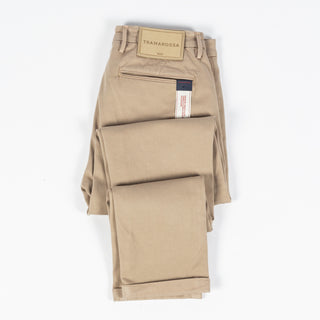 Tramarossa Tan Super Stretch Luis Chinos - Cotton, Suede, Polyester, Regular Fit, Matte, Made In Italy - View 8