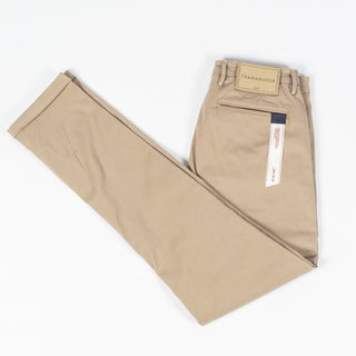 Tramarossa Tan Super Stretch Luis Chinos - Cotton, Suede, Polyester, Regular Fit, Matte, Made In Italy - View 9