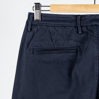 Tramarossa Navy Super Stretch Luis Chinos - Cotton, Suede, Polyester, Regular Fit, Matte, Made In Italy - View 6