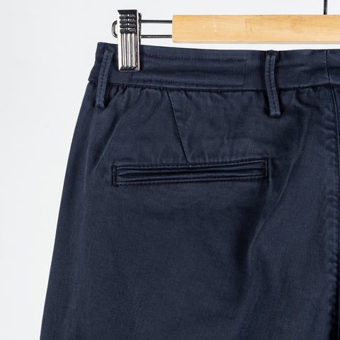 Tramarossa Navy Super Stretch Luis Chinos - Cotton, Suede, Polyester, Regular Fit, Matte, Made In Italy - View 6