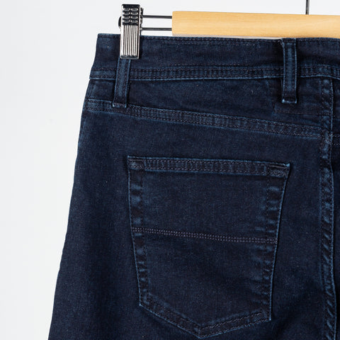 Tramarossa Blue Raw R-Elax Michelangelo Stretch Denim - Cotton, Denim, Suede, Slim Fit, Matte, Made In Italy - View 6