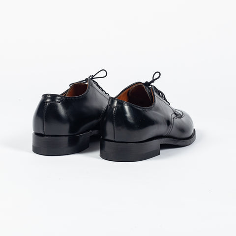 Alden 87150 Black Shell Cordovan V-Tip Blucher - Wool, Denim, Leather - Alternate View