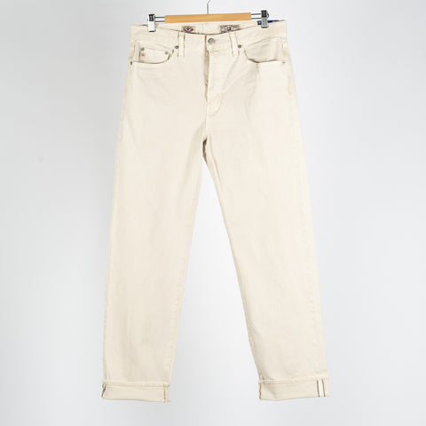 Felix Sulfur Sienna Sand Vintage Straight Selvage Denim - Black, Cotton, Denim, Stretch, Straight Fit