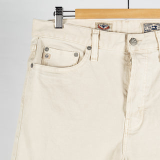 Felix Sulfur Sienna Sand Vintage Straight Selvage Denim - Black, Cotton, Denim, Stretch, Straight Fit - Detail View