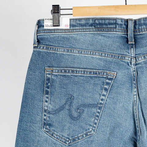 AG Everett Chaparral Comfort Stretch Denim - Blue, Cotton, Denim, Lyocell, Relaxed Fit, Knit - View 6