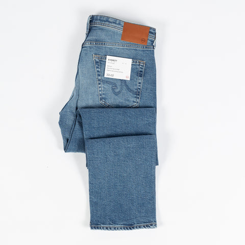 AG Everett Chaparral Comfort Stretch Denim - Blue, Cotton, Denim, Lyocell, Relaxed Fit, Knit - View 8