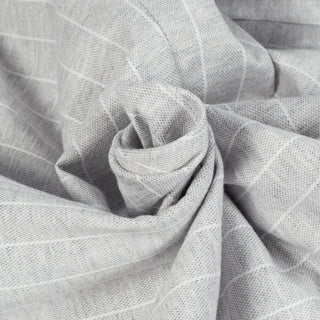 Gran Sasso Light Grey Pinstripe Hooded Jacket - Cotton, Linen, Jersey, Regular Fit, Made In Italy - Alternate View