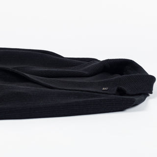 Gran Sasso Black Ribbed Knit Blazer - Cotton, Linen, Made In Italy - View 8
