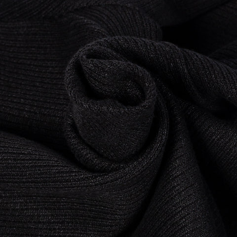 Gran Sasso Black Ribbed Knit Blazer - Cotton, Linen, Made In Italy - Alternate View