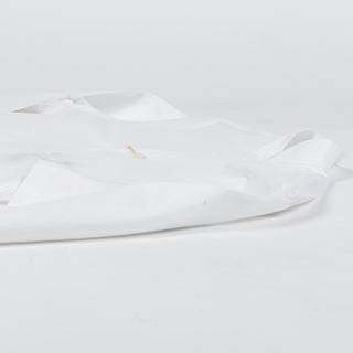 Fradi White Mandarin Collar Cotton-Linen Shirt - Cotton, Linen, Denim, Regular Fit, Solid, Made In Italy - View 8