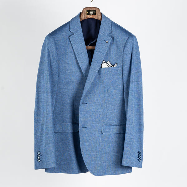 Royal Blue Checked Sport Jacket