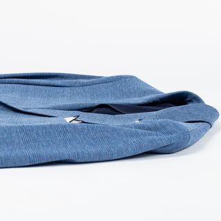 Blue Industry Royal Blue Checked Sport Jacket - Cotton, Denim, Jersey, Slim Fit - View 8