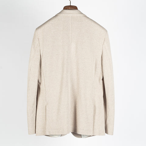 Blue Industry Textured Tan Sport Jacket - Cotton, Denim, Lyocell, Slim Fit, Solid - View 5
