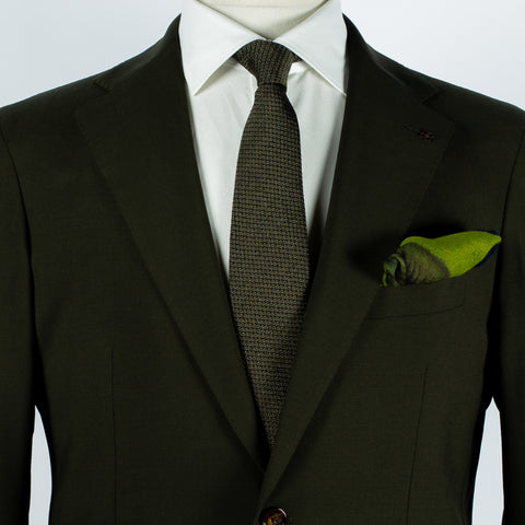 Tagliatore Forest Green Stretch 2pc Suit 2