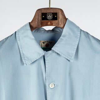 Wythe Wythe Faded Bench Blue Tencel Camp Collar Patio Shirt 7
