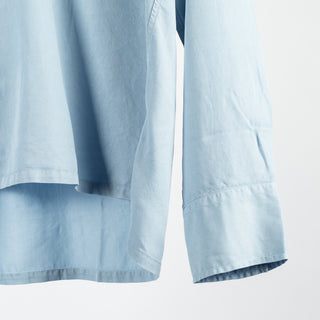 Wythe Wythe Faded Bench Blue Tencel Camp Collar Patio Shirt 4