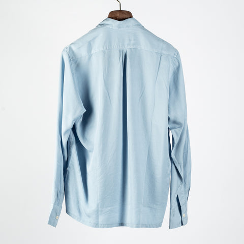 Wythe Wythe Faded Bench Blue Tencel Camp Collar Patio Shirt 5