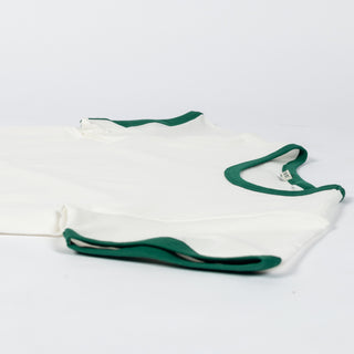 Wythe Evergreen Tubular Ringer T-Shirt - Tan, Cotton, Relaxed Fit, Knit, Made In Portugal - View 7