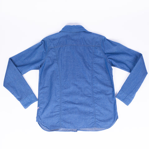 Pure Blue Japan Denim Long Sleeve Button Up 2