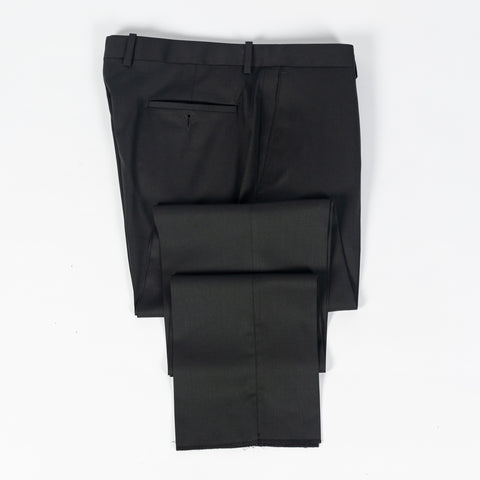 Empire Dark Forest Green Wool Suit - Tan, Wool, Floral, Made In Canada - View 16
