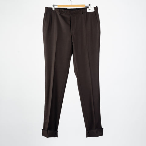 Empire Brown Wool Suit - Wool, Floral, Made In Canada - View 9