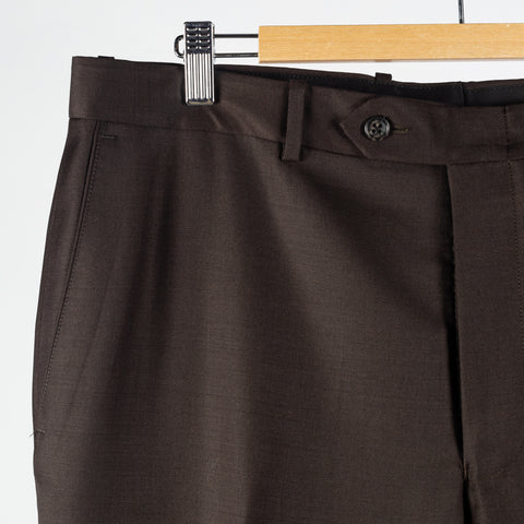 Empire Brown Wool Suit - Wool, Floral, Made In Canada - View 11