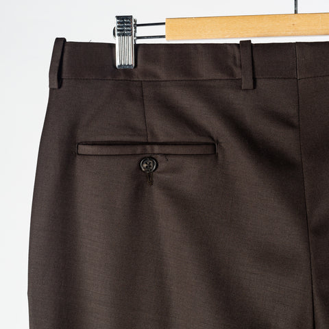 Empire Brown Wool Suit - Wool, Floral, Made In Canada - View 14