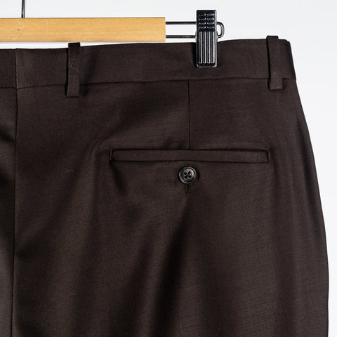 Empire Brown Wool Suit - Wool, Floral, Made In Canada - View 15