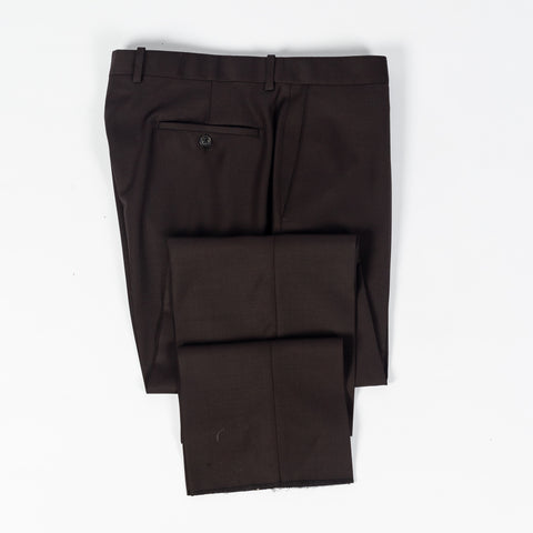 Empire Brown Wool Suit - Wool, Floral, Made In Canada - View 16