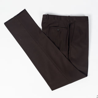 Empire Brown Wool Suit - Wool, Floral, Made In Canada - View 17