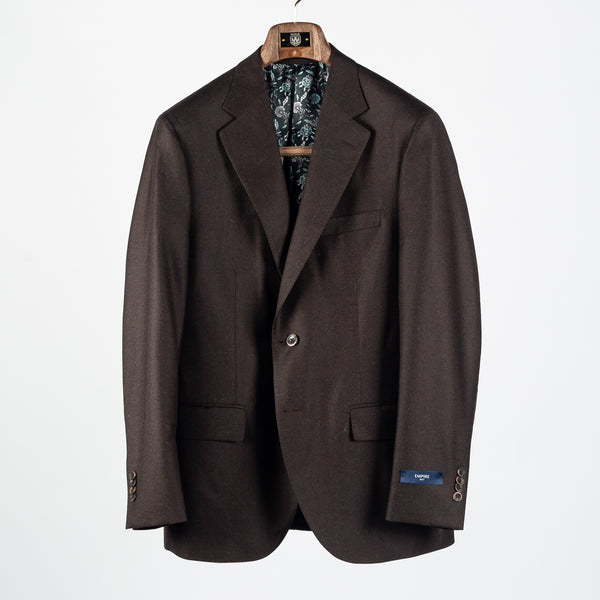 Textured Brown Wool Suit