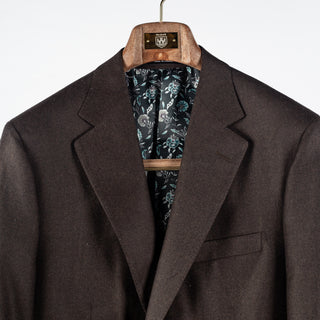 Empire Textured Brown Wool Suit - Wool, Floral, Made In Canada - View 7
