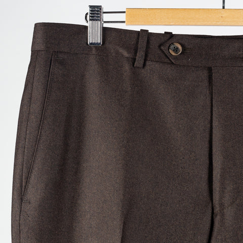 Empire Textured Brown Wool Suit - Wool, Floral, Made In Canada - View 11