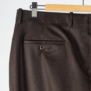 Empire Textured Brown Wool Suit - Wool, Floral, Made In Canada - View 14