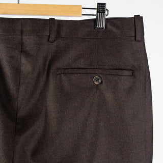 Empire Textured Brown Wool Suit - Wool, Floral, Made In Canada - View 15