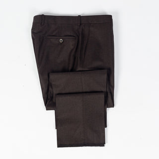 Empire Textured Brown Wool Suit - Wool, Floral, Made In Canada - View 16