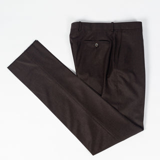 Empire Textured Brown Wool Suit - Wool, Floral, Made In Canada - View 17