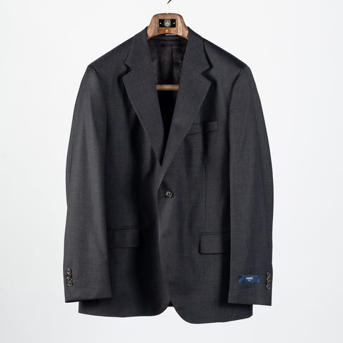 Empire Birdseye Charcoal 3pc Suit - Wool, Made In Canada