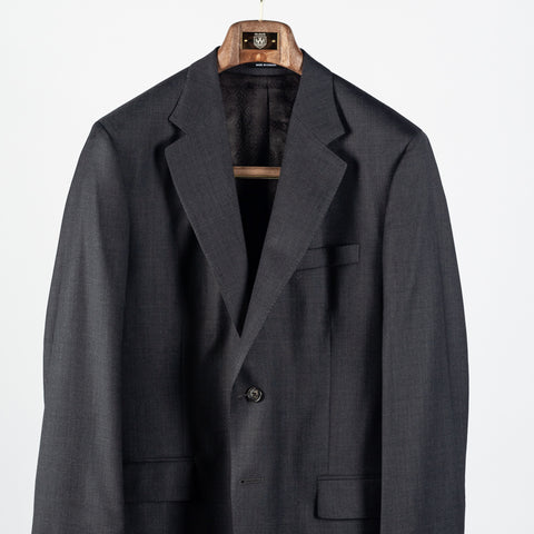 Empire Birdseye Charcoal 3pc Suit - Wool, Made In Canada - View 6