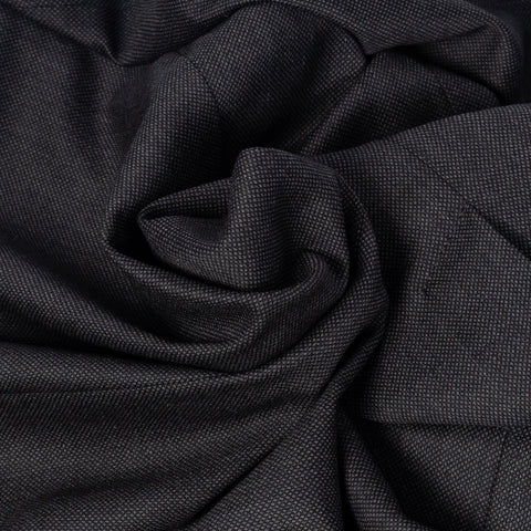 Empire Birdseye Charcoal 3pc Suit - Wool, Made In Canada - Alternate View