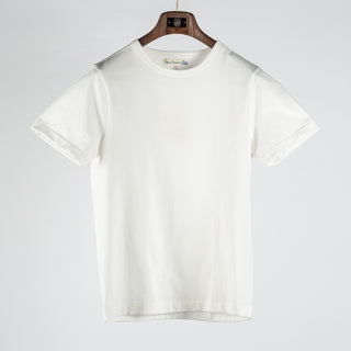 Merz b. Schwanen White 215 Loopwheeled Midweight T-Shirt - Cotton, Jersey, Knit, Made In Germany