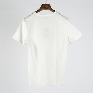 Merz b. Schwanen White 215 Loopwheeled Midweight T-Shirt - Cotton, Jersey, Knit, Made In Germany - View 5
