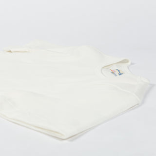 Merz b. Schwanen White 215 Loopwheeled Midweight T-Shirt - Cotton, Jersey, Knit, Made In Germany - View 8