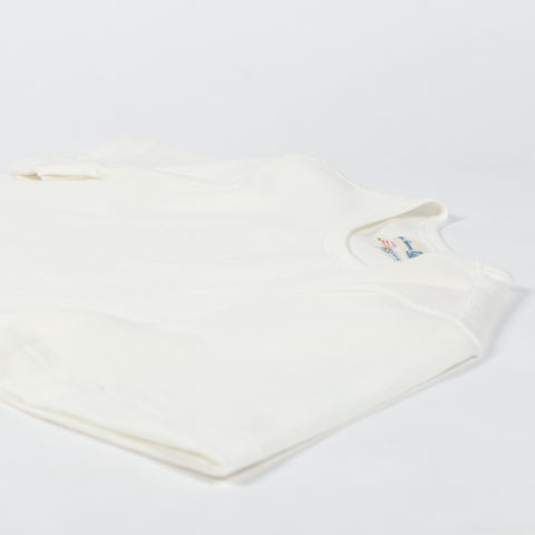 Merz b. Schwanen White 215 Loopwheeled Midweight T-Shirt - Cotton, Jersey, Knit, Made In Germany - View 8