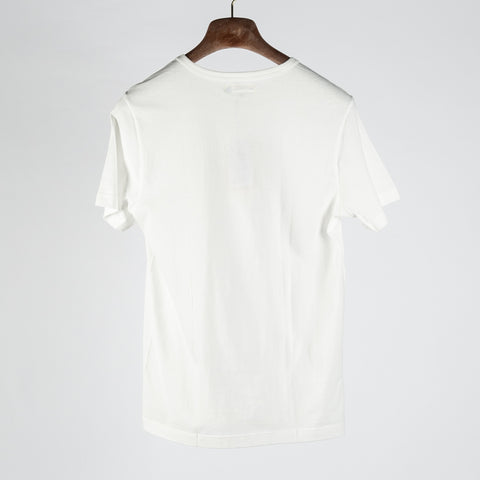 Merz b. Schwanen White 1950s Loopwheeled Lightweight T-Shirt - Ink, Cotton, Jersey, Knit, Made In Germany - View 5